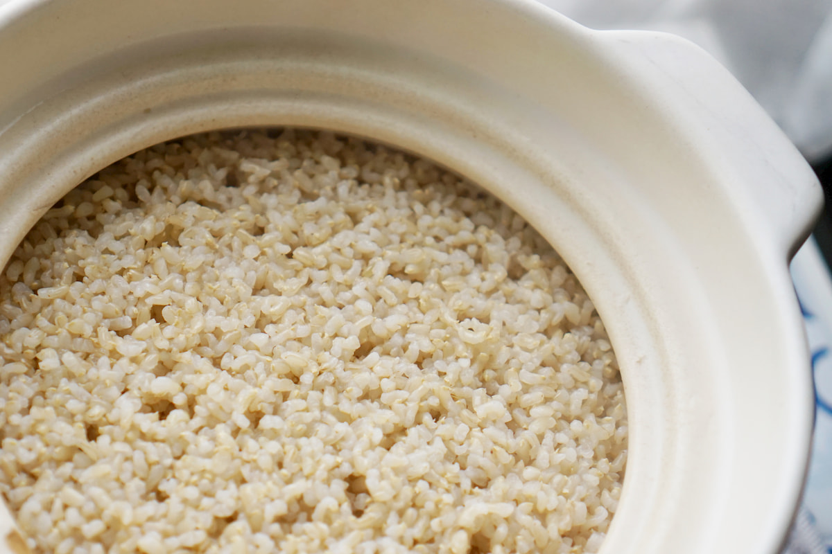 発芽玄米のおいしい炊き方　ふっくら柔らか・土鍋のレシピ